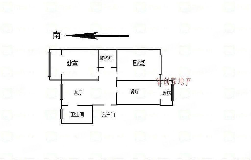 天津-西青-大寺-龙居花园八区2室1厅1卫88.64㎡