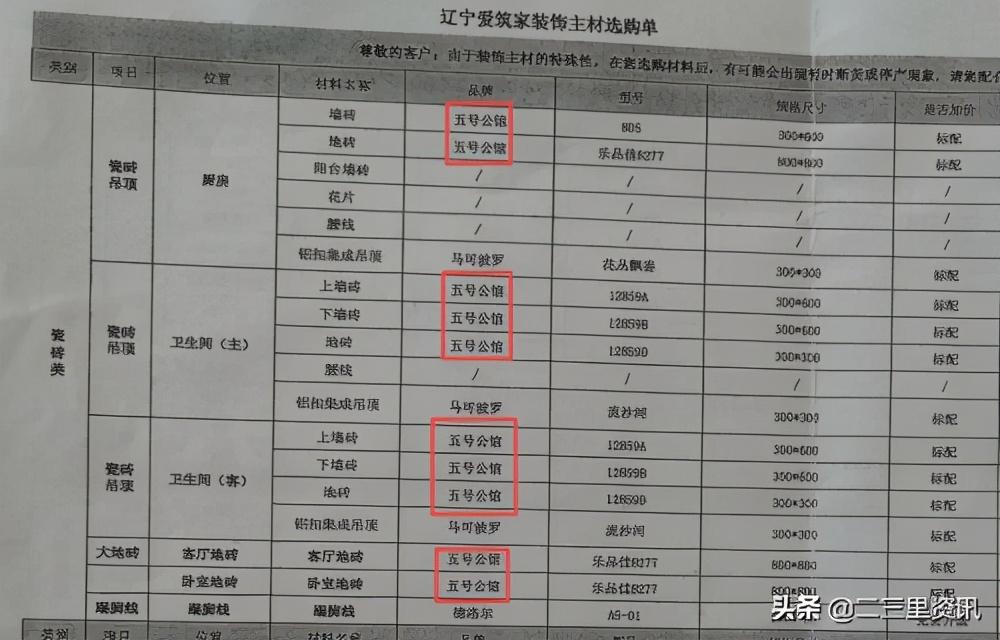 沈阳市民装修发现地砖品牌不符，爱筑家公司：是旗下品牌