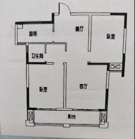 南通-崇川-北大街-苏建阳光新城2室2厅1卫92.92㎡