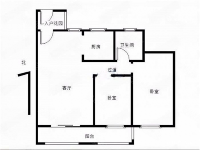 南通-崇川-北大街-华强城2室2厅1卫87.72㎡