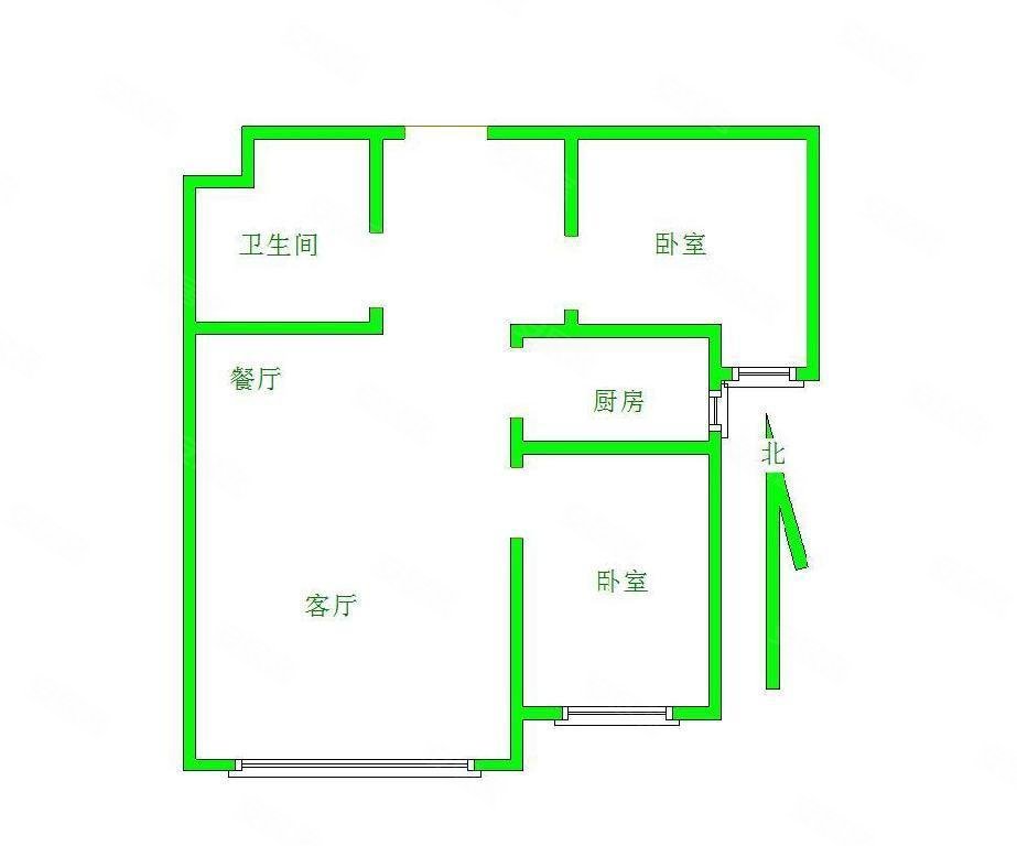 保定-莲池-保定高铁东站-未来紫金山2室2厅1卫82.16㎡