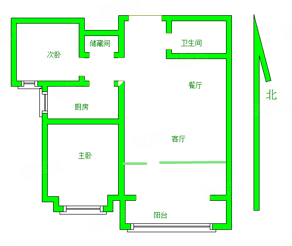 保定-莲池-保定高铁东站-湖邸小区3室2厅1卫82.73㎡