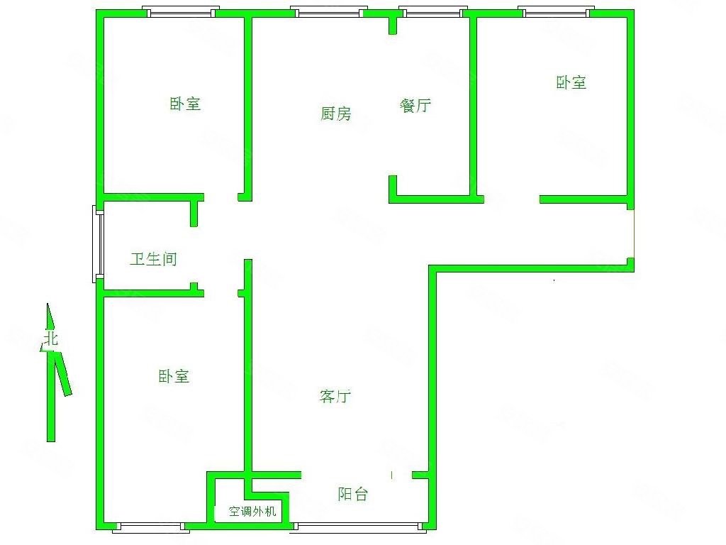 保定-莲池-保定高铁东站-未来花郡(北区)3室2厅1卫108㎡