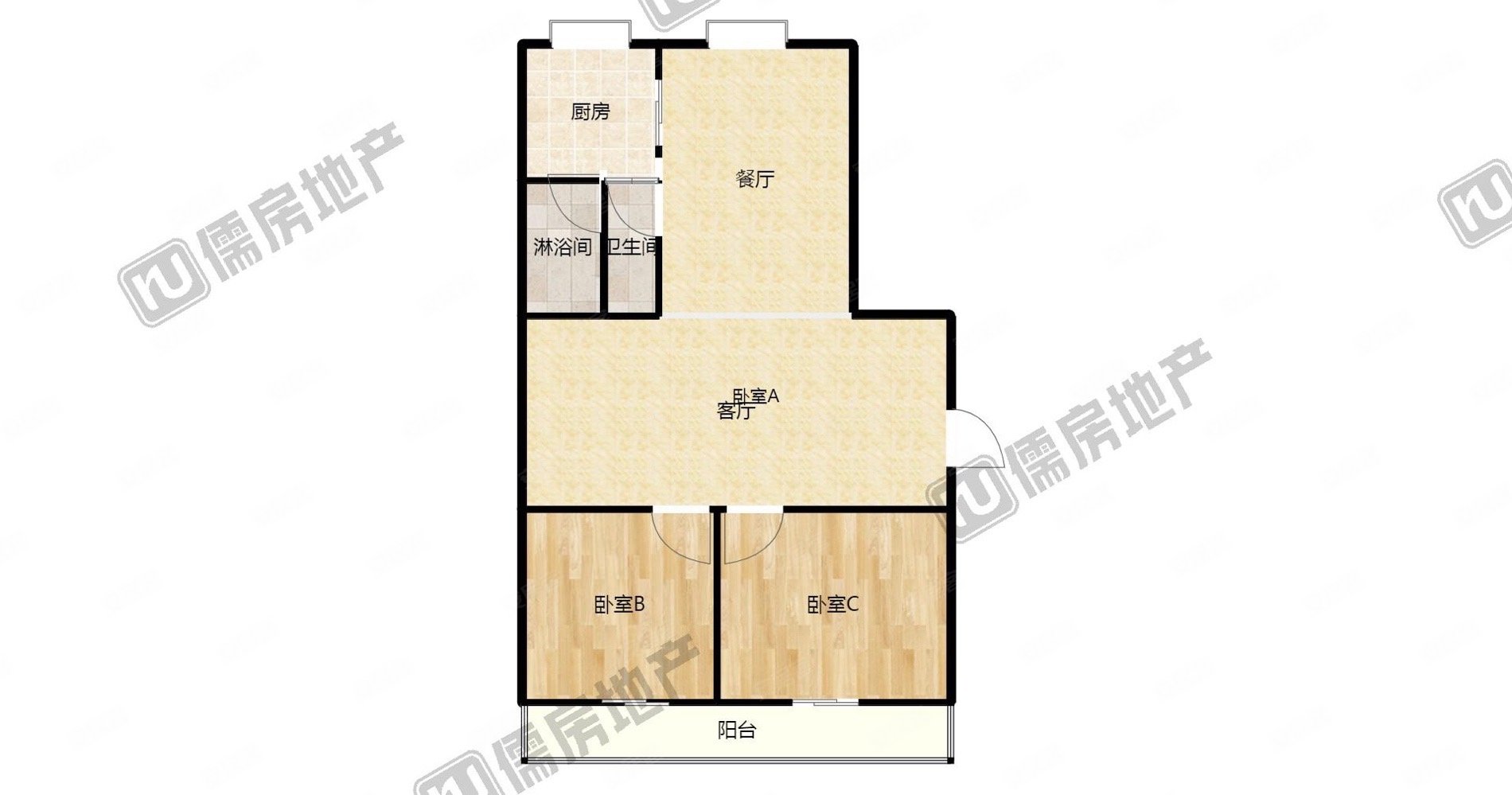 连云港-海州-苍梧小学-博纳花园2室2厅1卫123㎡