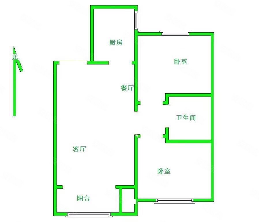 保定-莲池-保定高铁东站-未来城(C区)2室2厅1卫89.01㎡