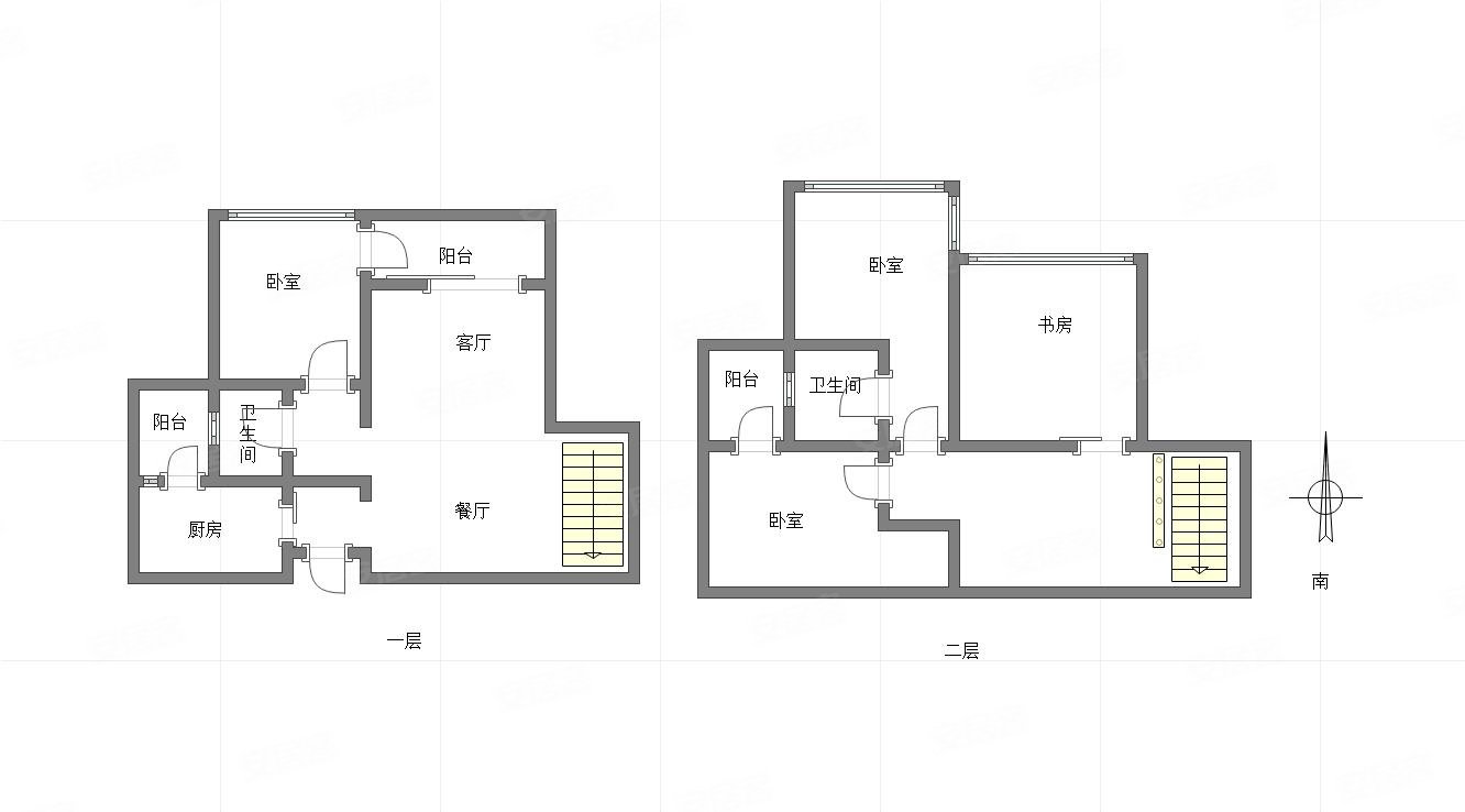 重庆-渝北-北环-财富中心国际公寓(B区)4室3厅2卫154㎡