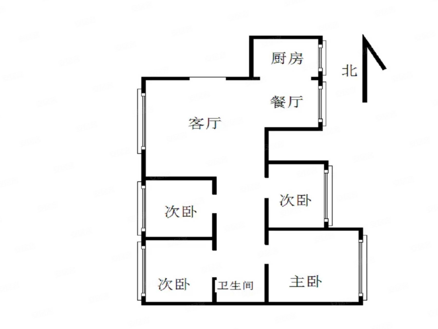 临汾-尧都-升龙国际-东关花园(东区)4室2厅2卫127㎡