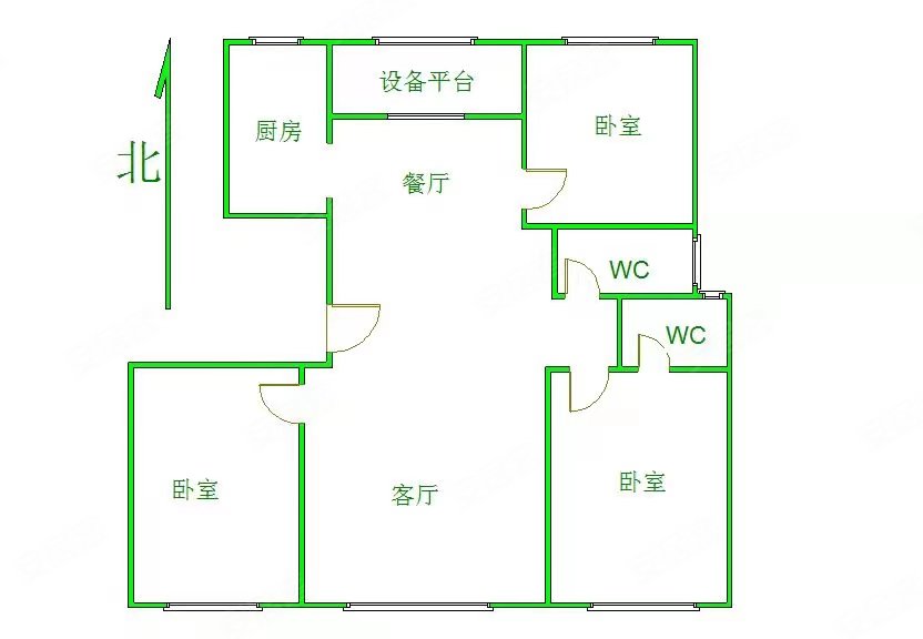 银川-金凤-丰登-世茂世悦府3室2厅2卫130㎡