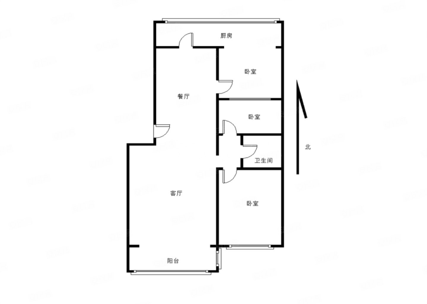 张家口-桥东-宝善街-宝善小区3室2厅1卫110.4㎡