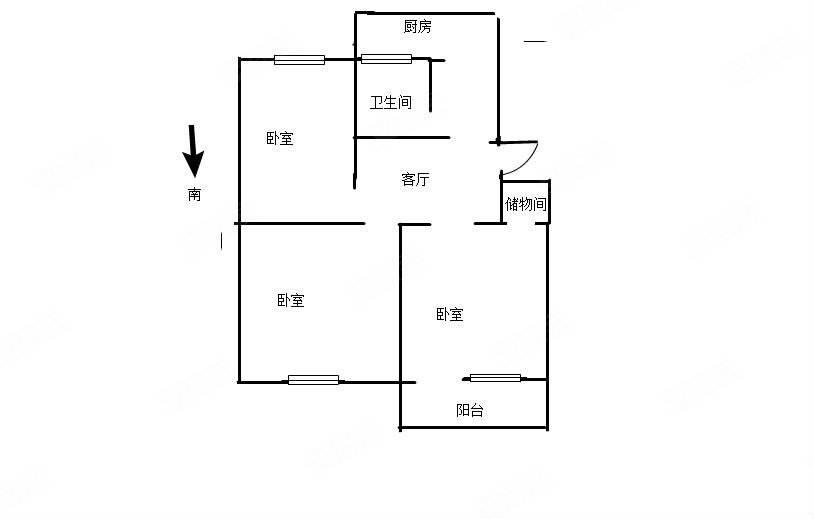 合肥-包河-百脑汇-纺织设计院宿舍3室1厅1卫83.41㎡