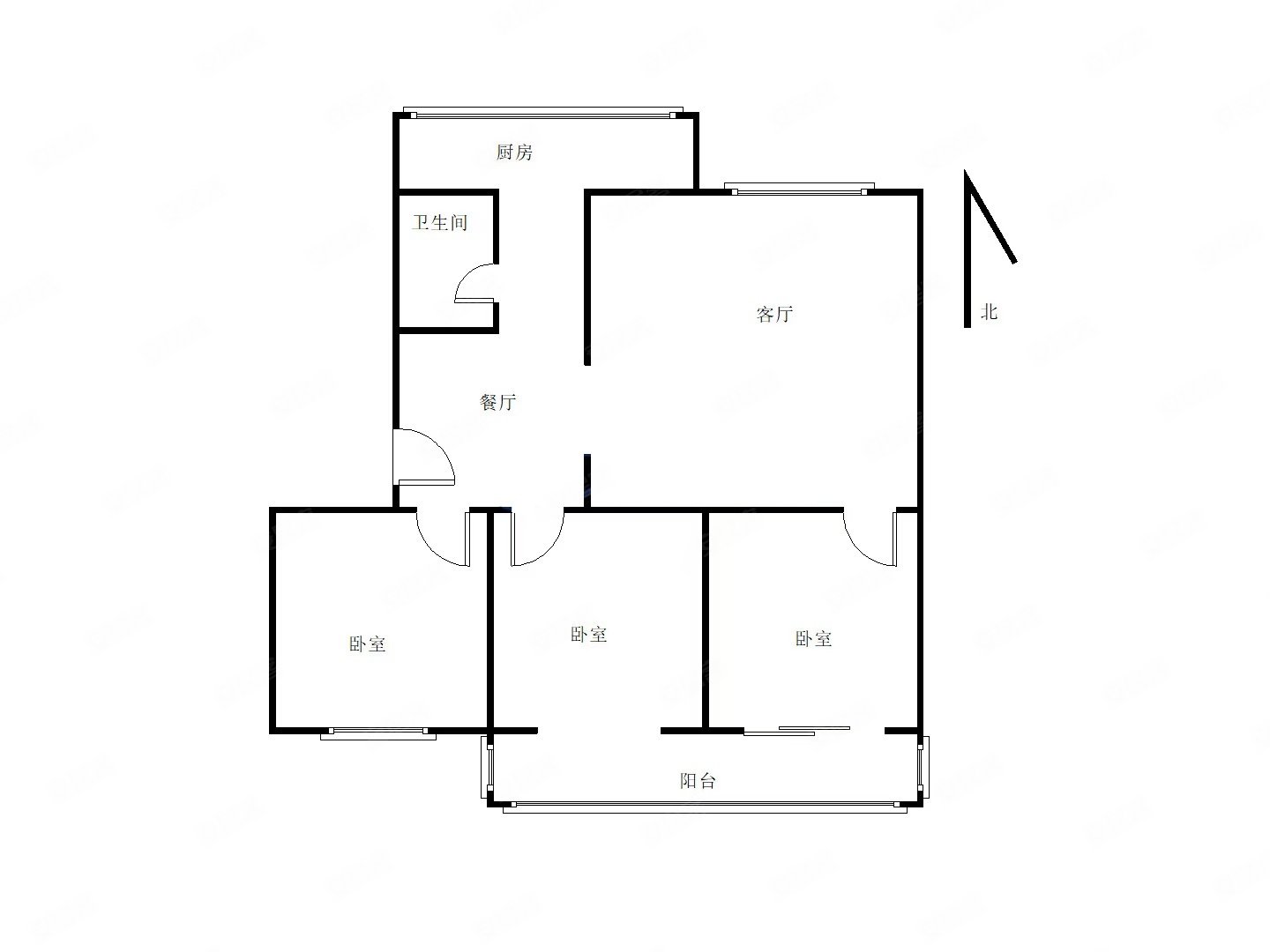 张家口-桥东-宝善街-宝善小区3室2厅1卫126㎡