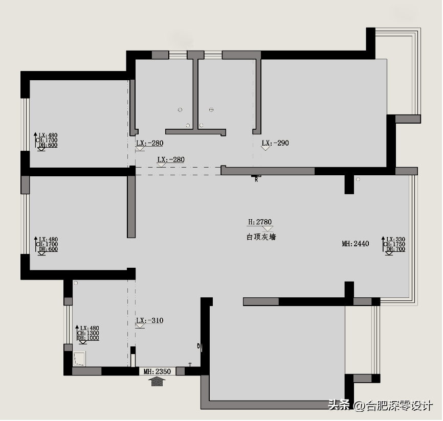 合肥123㎡，卫生间合二为一，小扩大用，全屋适度装修好看又好住