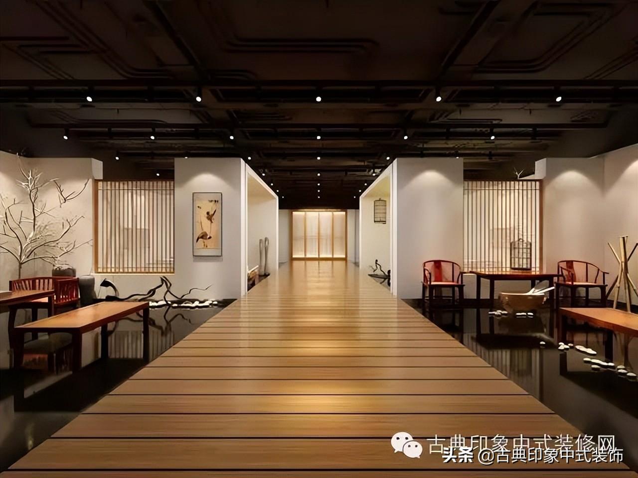 福建仙游 客户的2000平米新中式红木展厅设计案例