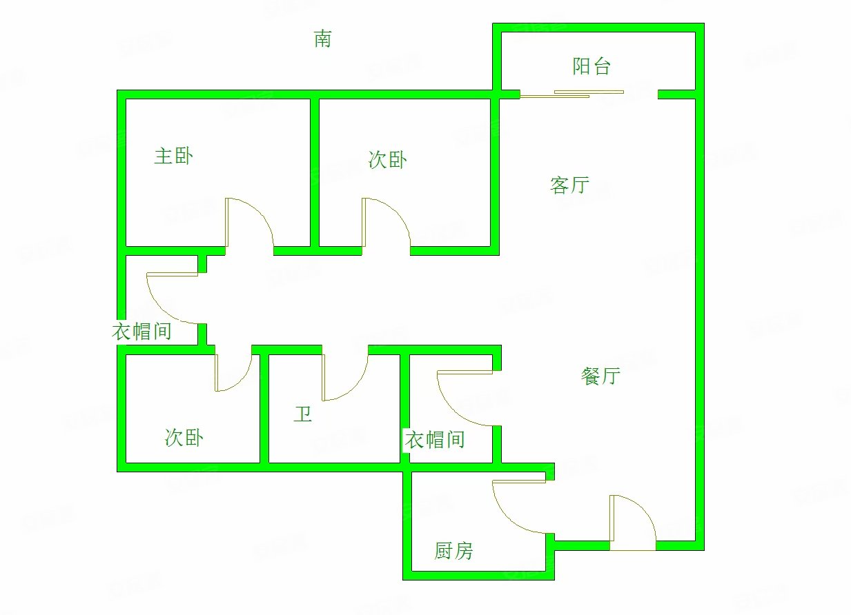 淮北-相山-安邦财富中心-首府2室2厅1卫91㎡