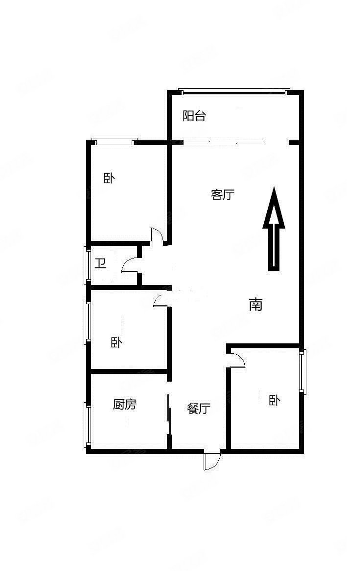 阜阳-颍州-阜王路-万达华府(西区)3室2厅1卫97㎡