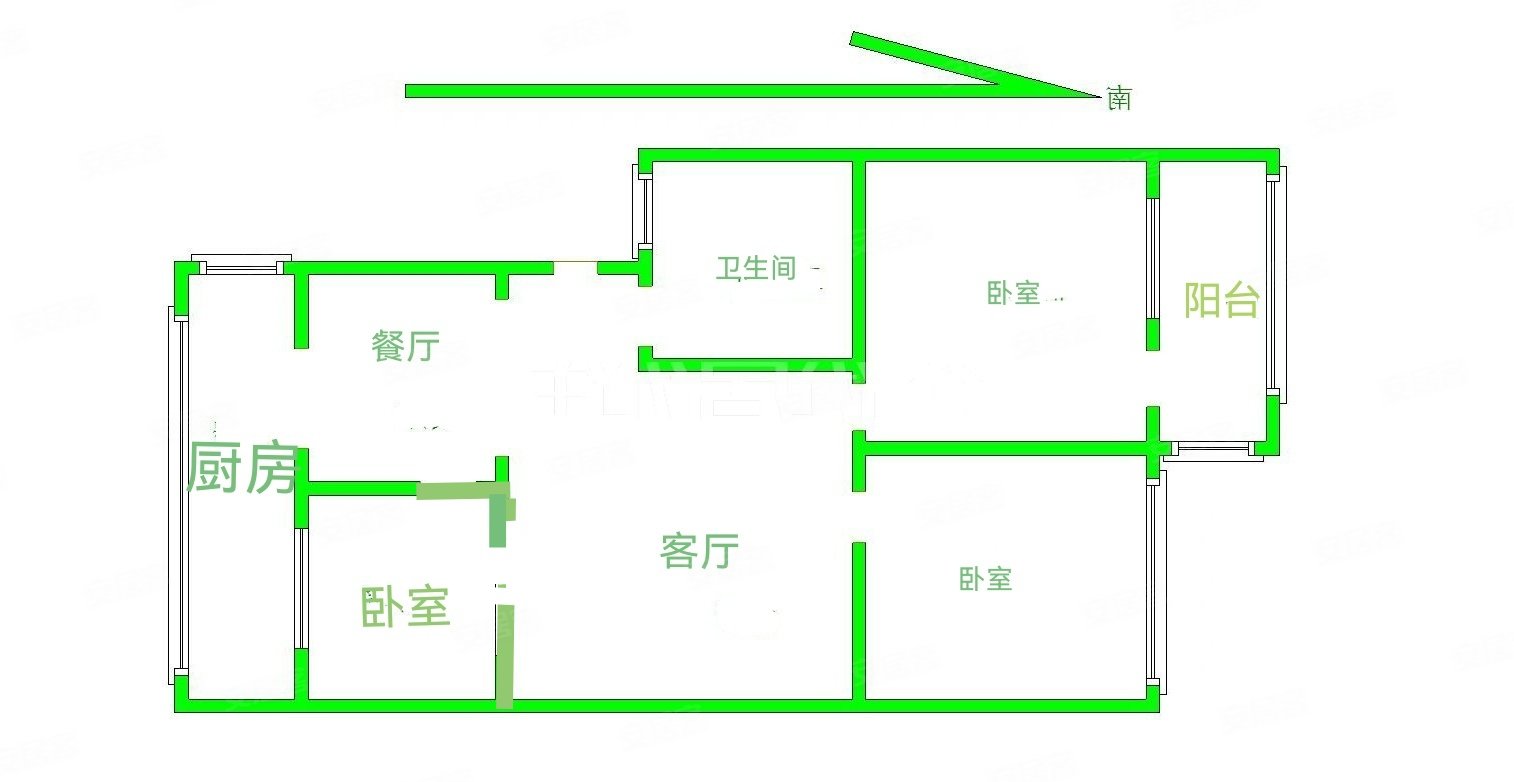 长治-潞州-八一广场-中营小区3室2厅1卫95㎡