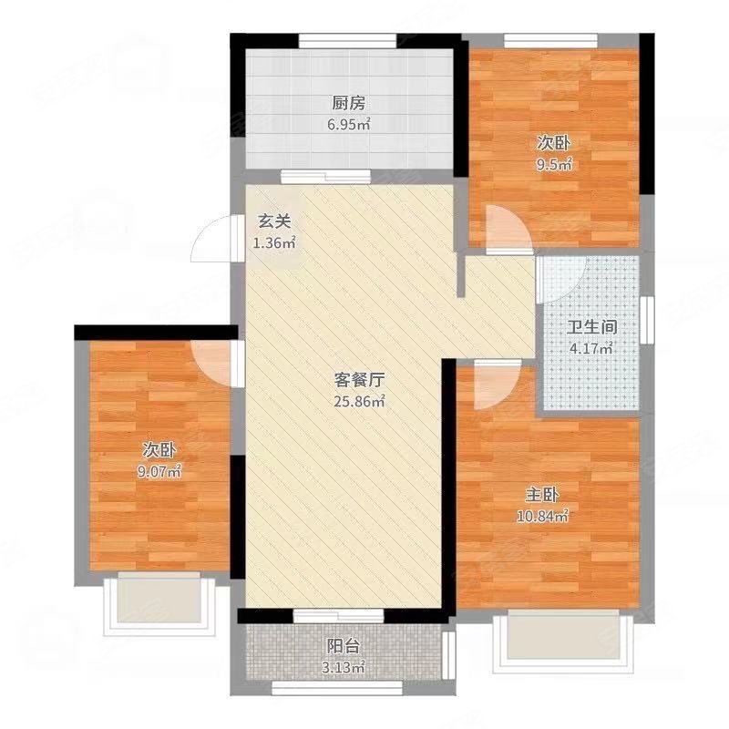 苏州-张家港-大新-新东社区3室2厅1卫118㎡