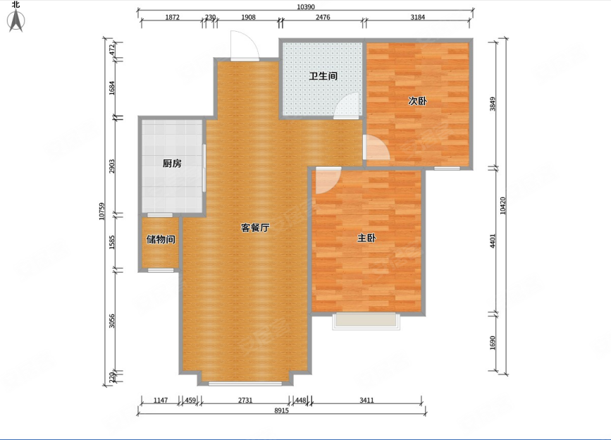 兰州-城关-北面滩-天庆格林小镇2室1厅1卫99㎡