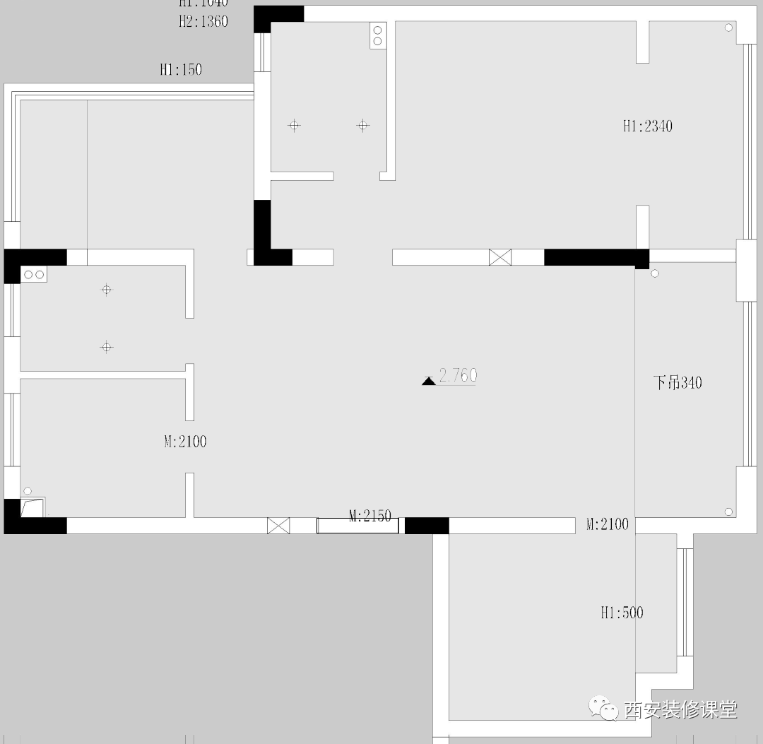 125㎡三室简约，两人极简住宅