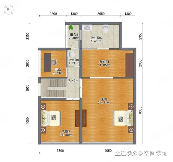 179m²挑空复式，宽敞通透