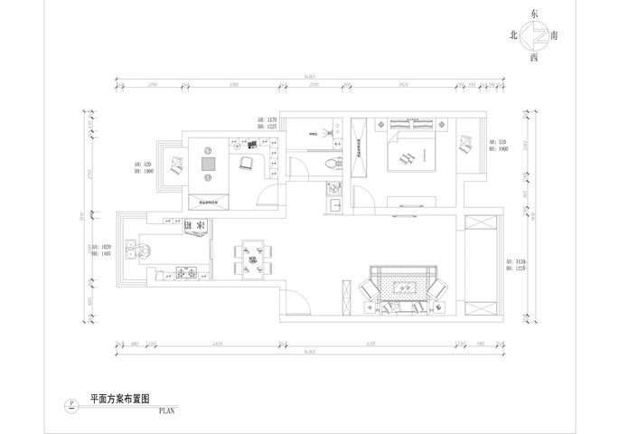 南京浦口金泉泰来苑—100平—新中式