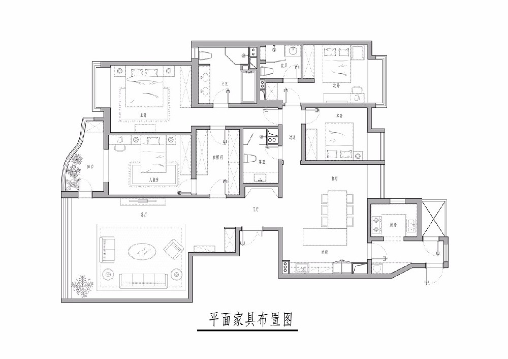 海晟名苑-160平米-现代风格