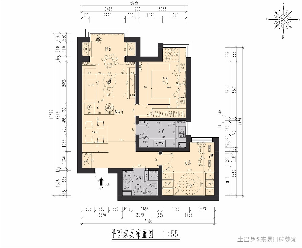 茉莉公馆-62平米-现代