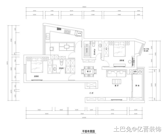 135㎡雅致三居舒适之家