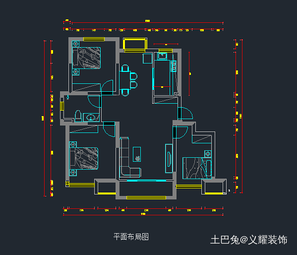 三室一厅 欧式奢华设计~