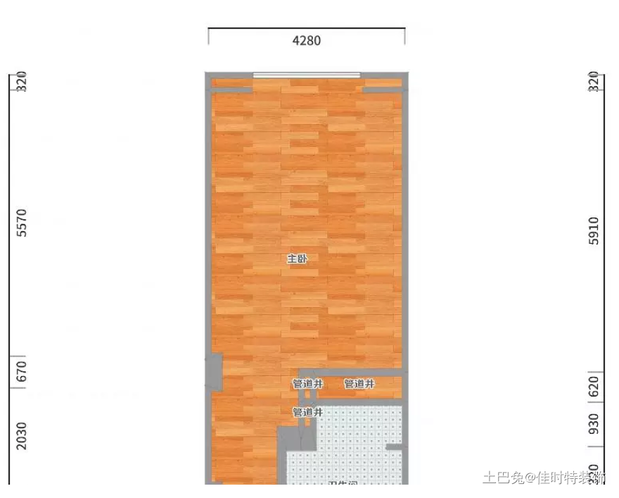 45平米小户型美式轻奢混搭效果体现