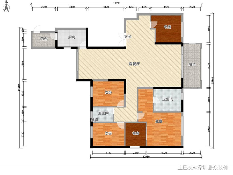 170m²-栖棠映山-潮流混搭