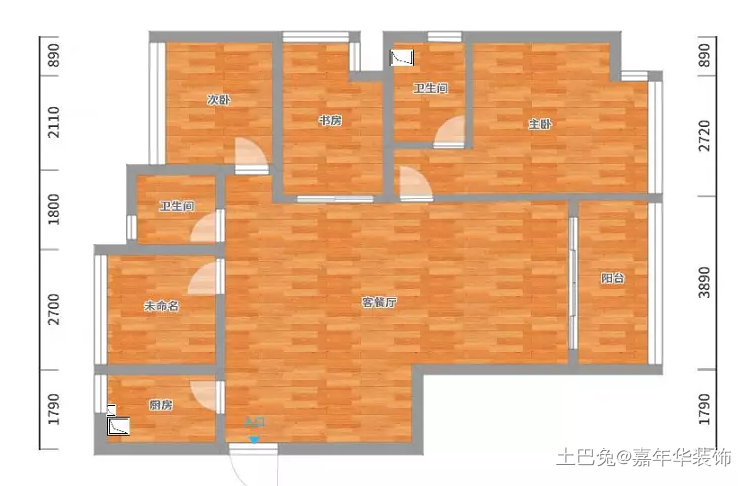 115㎡ 柠檬黄的北欧