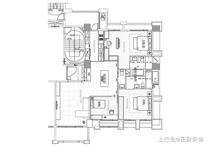 146㎡三居室现代简约