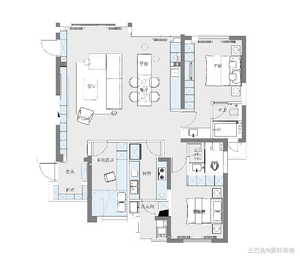 精致粉色控的家——120m²现代风