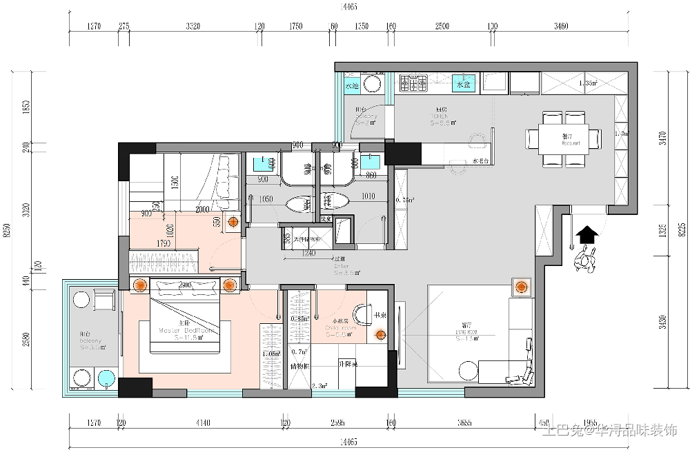 80m²北欧原木风，一个宁静温馨的小家