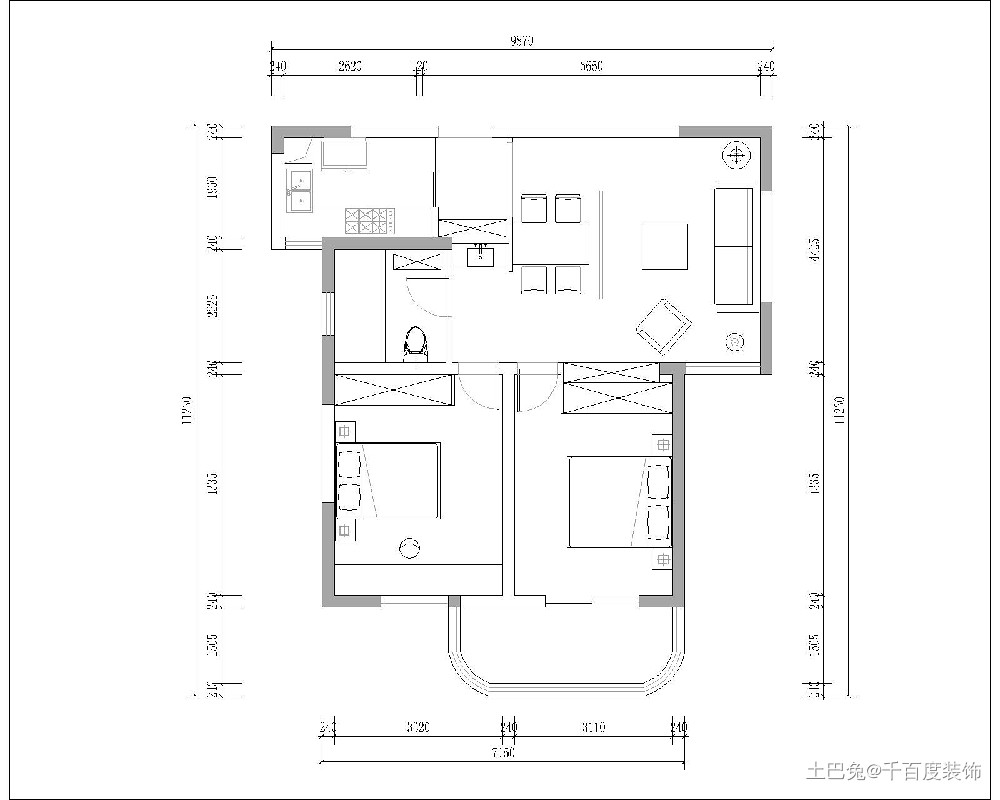 这套115㎡现代简约风，功能和颜值都具备