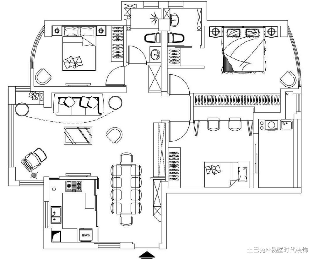 100平米 带有日式元素的北欧极简