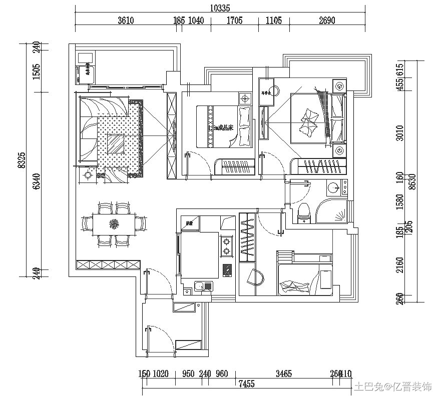 93m²现代简约风格