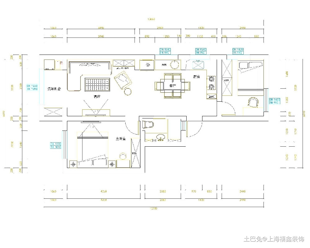 55㎡温馨的三口之家，简约不简单。