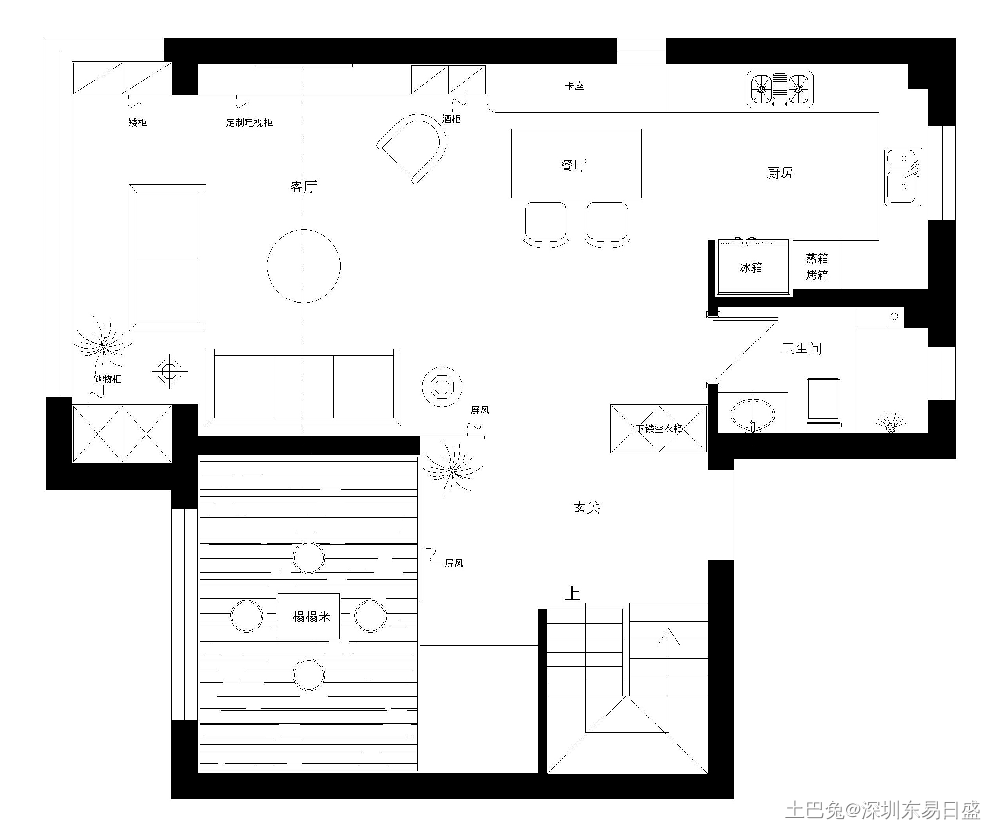 200㎡宝安复式自然温柔治愈简约风