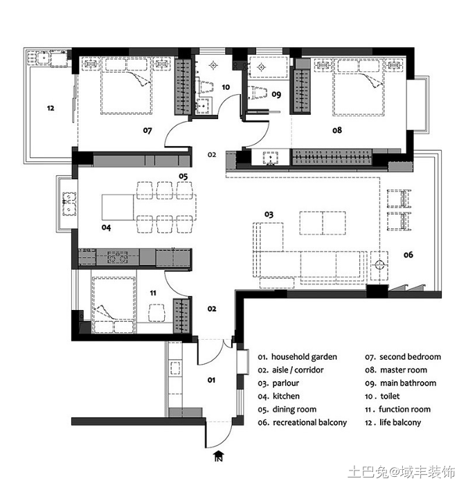 135平三室，呈现现代风的舒适格调~