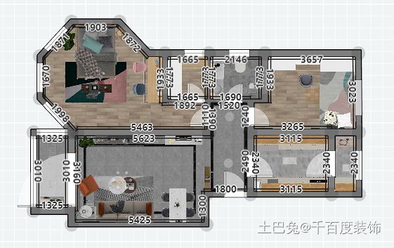 118平优雅的现代品味空间