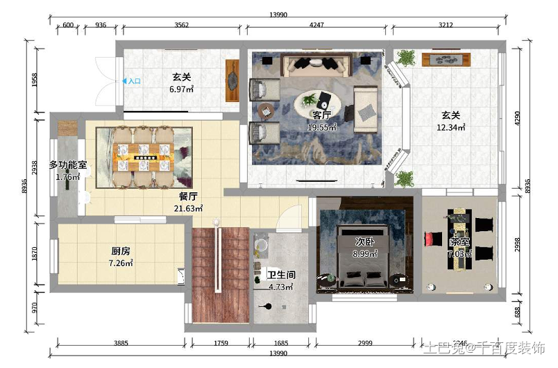 线条与材质碰撞，创造空间节奏感