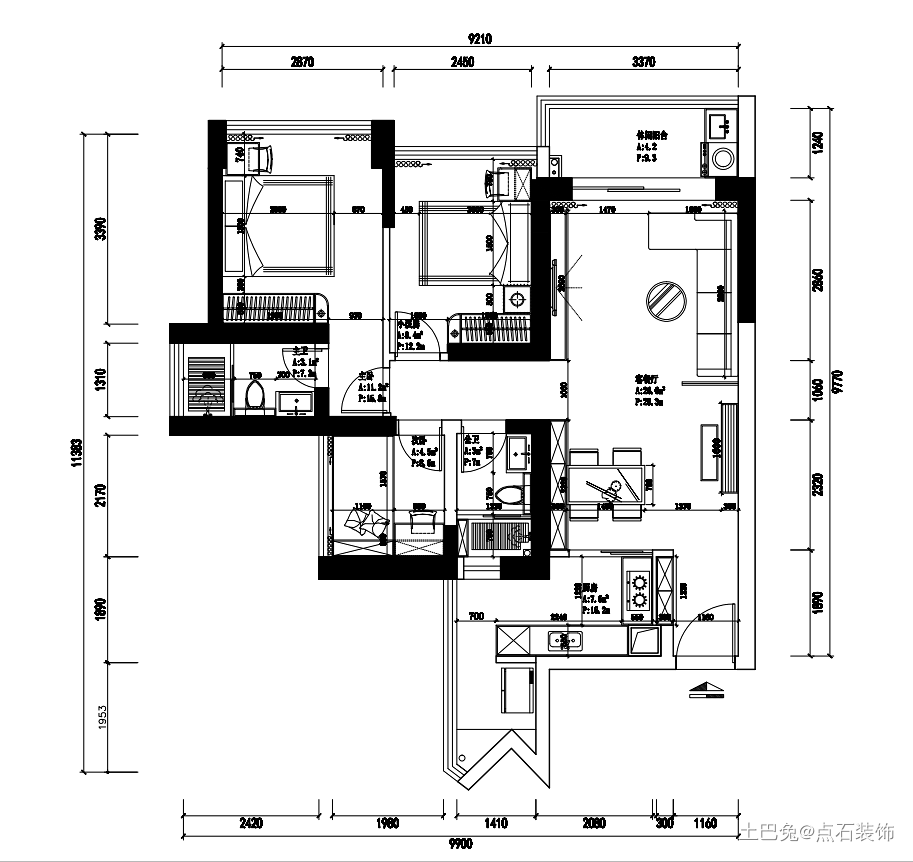 89m² 现代轻奢 华丽温馨