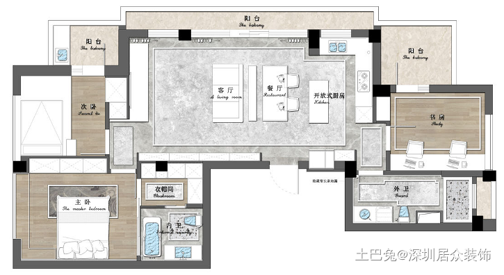 追求极简，125㎡宛如家徒四壁！