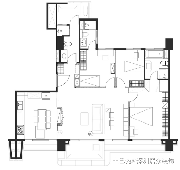 低欲时代的佛系装修，116㎡无印风格