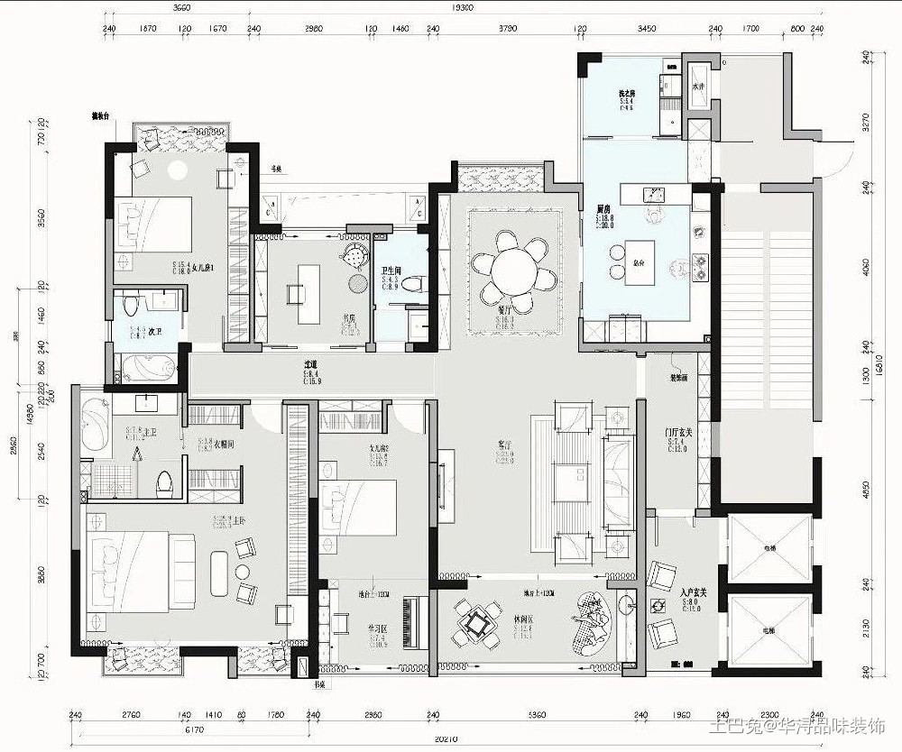 236m²美式轻奢，打造舒适的居住空间