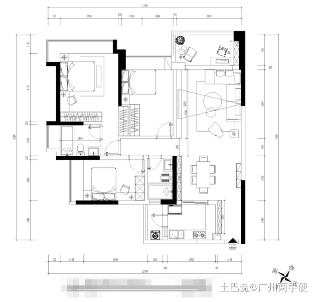 现代简约风不简单，华丽温馨130平米家