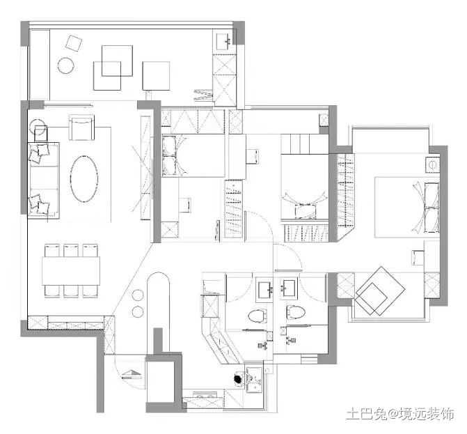 125平老房改造|牛油果绿打造半甜奶油风