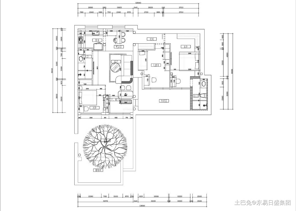 东四十条四合院145平米北欧风格